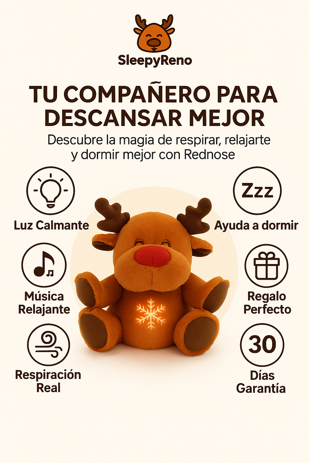 Peluche de Reno que Respira